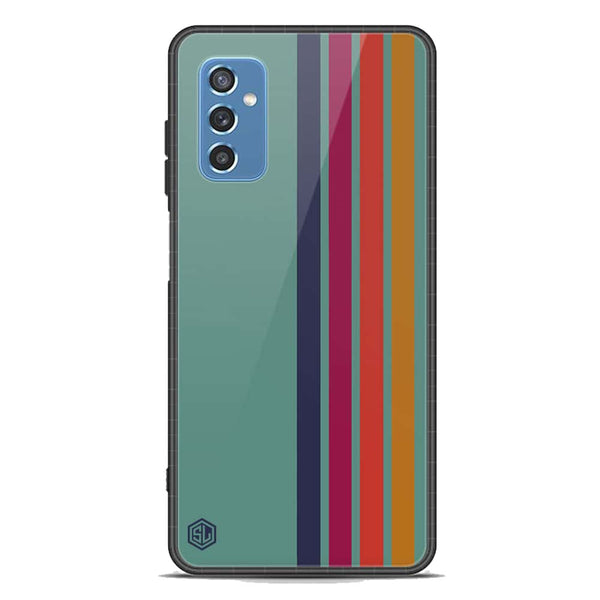 Retro Stripes Series Soft Phone Case - Premium Glass Case - Samsung Galaxy M52 5G