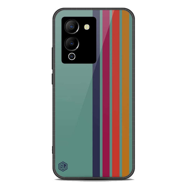 Retro Stripes Series Soft Phone Case - Premium Glass Case - Infinix Note 12 G96