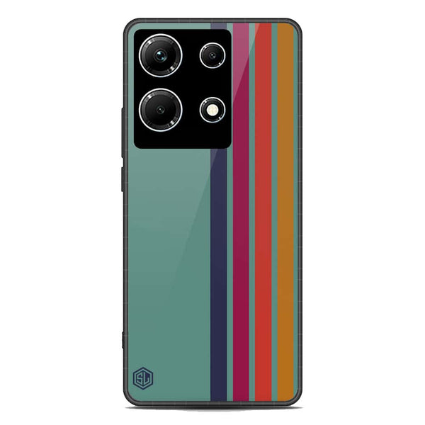 Retro Stripes Series Soft Phone Case - Premium Glass Case - Infinix Note 30
