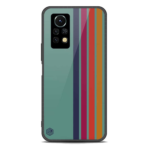 Retro Stripes Series Soft Phone Case - Premium Glass Case - Infinix Note 11s