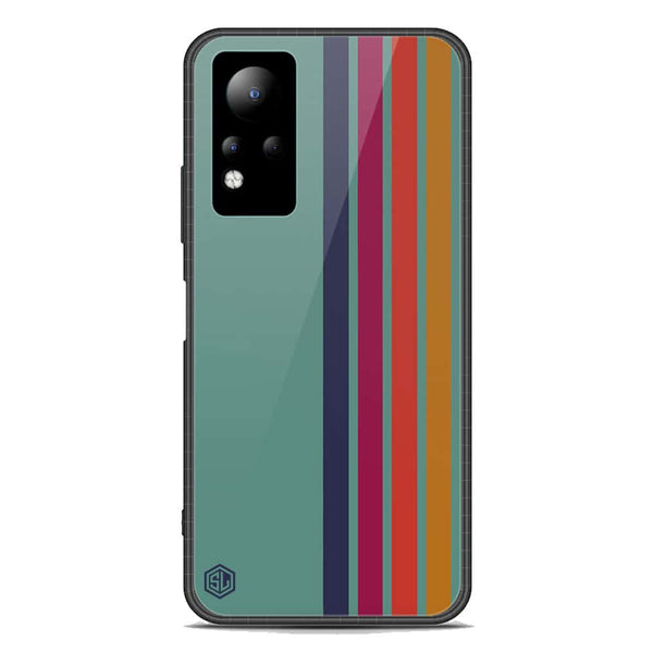 Retro Stripes Series Soft Phone Case - Premium Glass Case - Infinix Note 11
