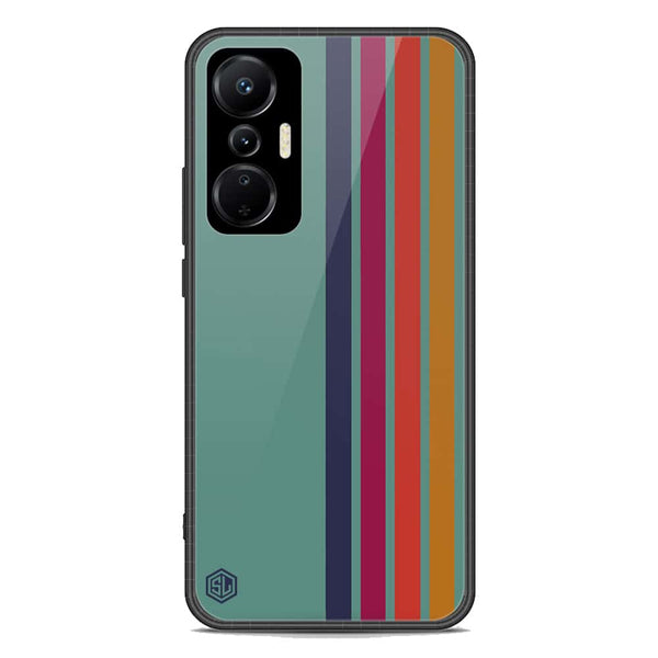 Retro Stripes Series Soft Phone Case - Premium Glass Case - Infinix Hot 20S