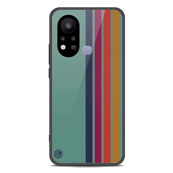 Retro Stripes Series Soft Phone Case - Premium Glass Case - Infinix Hot 11s