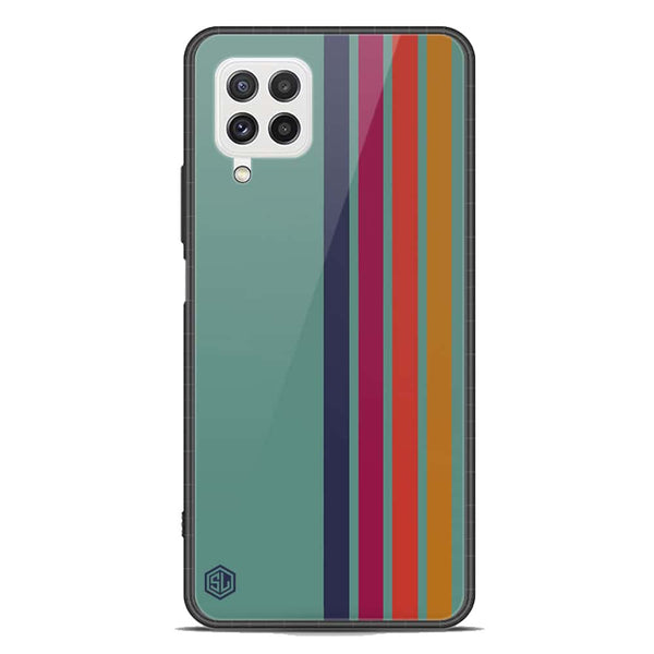 Retro Stripes Series Soft Phone Case - Premium Glass Case - Samsung Galaxy M32