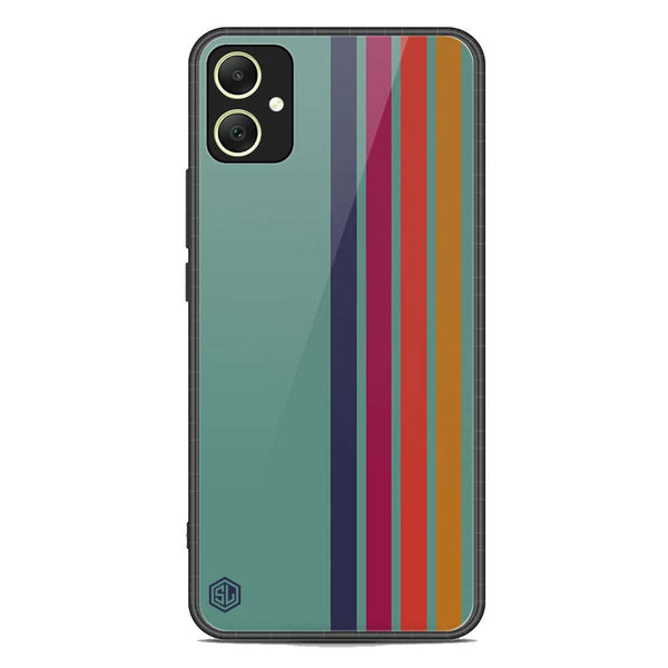 Retro Stripes Series Soft Phone Case - Premium Glass Case - Samsung Galaxy A05