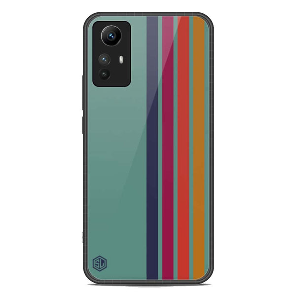 Retro Stripes Series Soft Phone Case - Premium Glass Case - Xiaomi Redmi Note 12S
