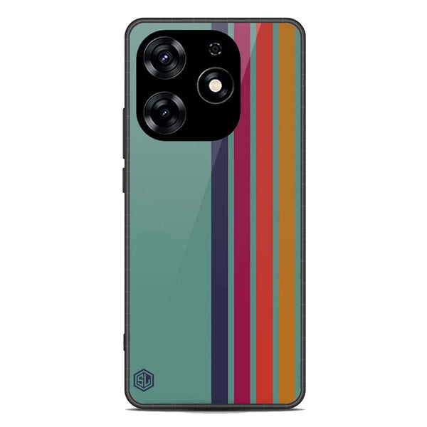 Retro Stripes Series Soft Phone Case - Metal Case - Tecno Spark 10 Pro