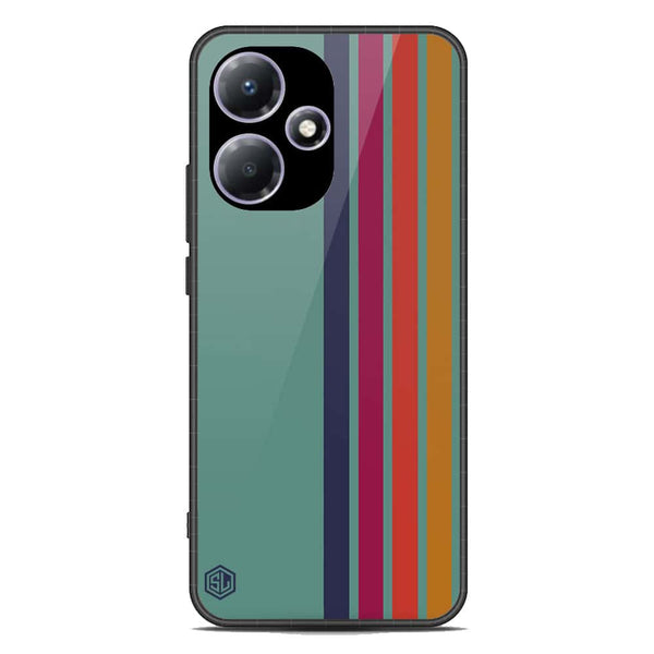 Retro Stripes Series Soft Phone Case - Metal Case - Infinix Hot 30 Play