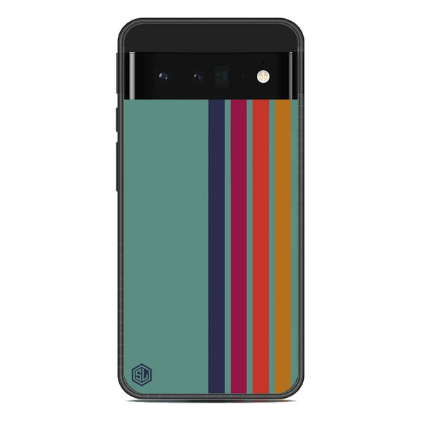Retro Stripes Series Soft Phone Case - Metal Case - Google Pixel 6 Pro