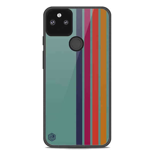 Retro Stripes Series Soft Phone Case - Metal Case - Google Pixel 5a 5G