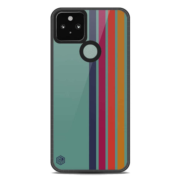 Retro Stripes Series Soft Phone Case - Metal Case - Google Pixel 5