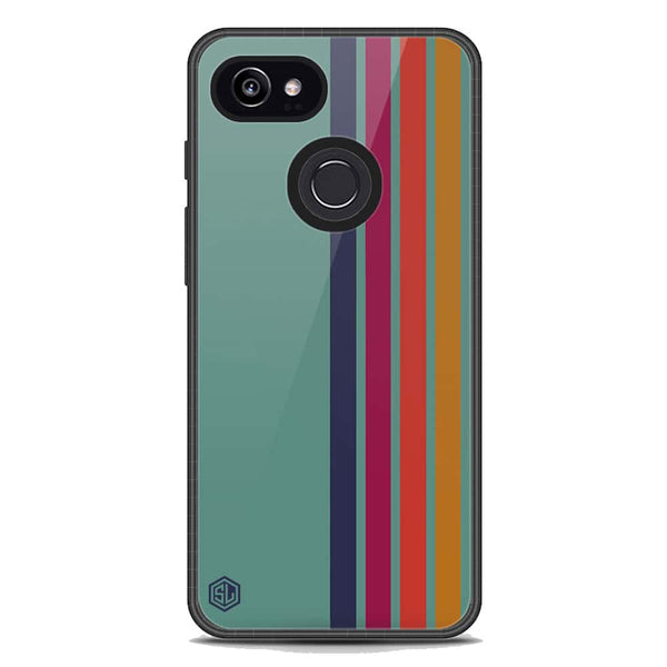 Retro Stripes Series Soft Phone Case - Metal Case - Google Pixel 3
