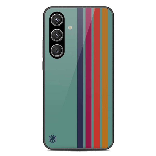 Retro Stripes Series Soft Phone Case - Premium Glass Case - Samsung Galaxy S24 Plus