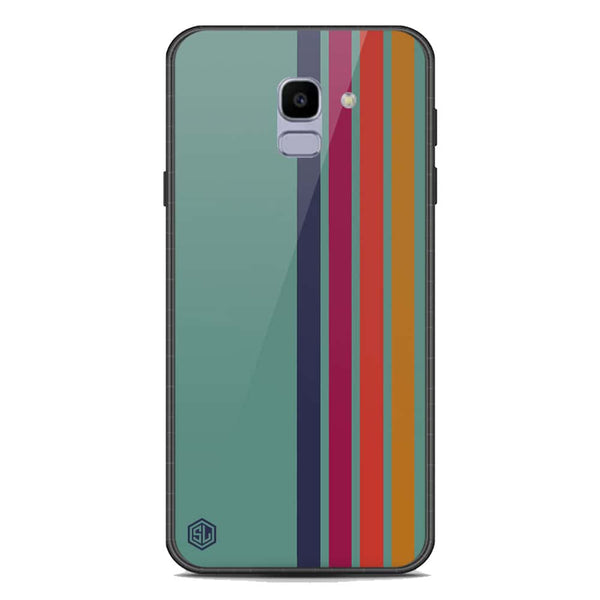 Retro Stripes Series Soft Phone Case - Premium Glass Case - Samsung Galaxy J6 2018
