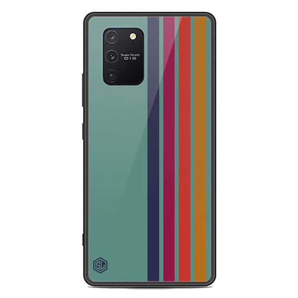 Retro Stripes Series Soft Phone Case - Premium Glass Case - Samsung Galaxy A91