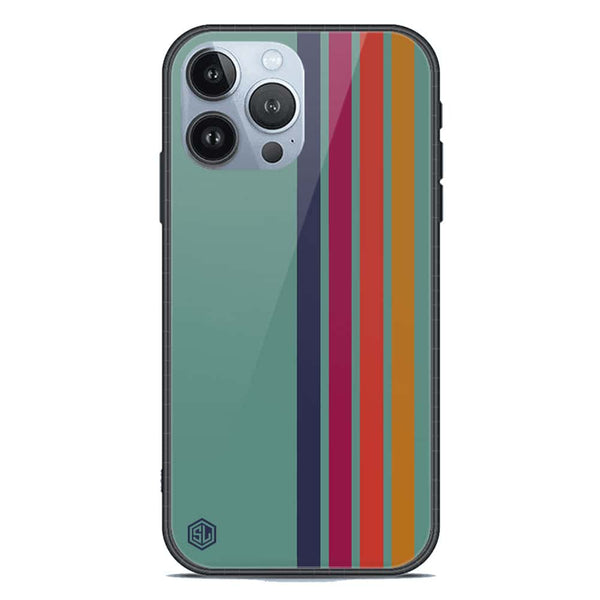 Retro Stripes Series Soft Phone Case - Premium Glass Case - iPhone 13 Pro Max