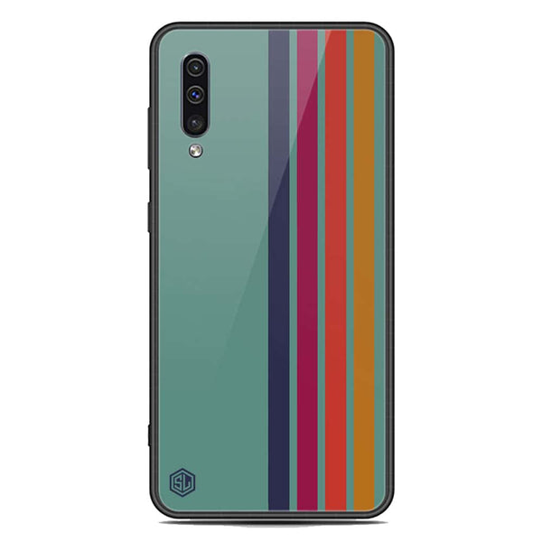 Retro Stripes Series Soft Phone Case - Premium Glass Case - Samsung Galaxy A30s
