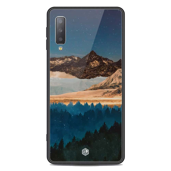 Mountains Wanderlust Series Soft Phone Case - Premium Glass Case - Samsung Galaxy A7 2018