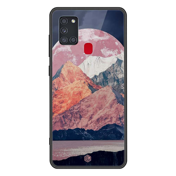 Mountains Wanderlust Series Soft Phone Case - Premium Glass Case - Design 5 - Samsung Galaxy A21s