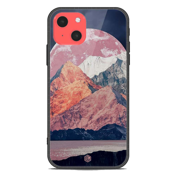 Mountains Wanderlust Series Soft Phone Case - Premium Glass Case - Design 5 - iPhone 13 Mini