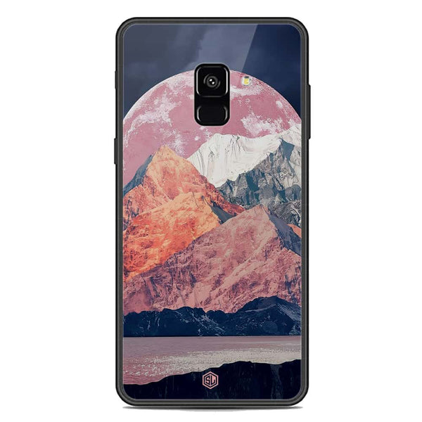 Mountains Wanderlust Series Soft Phone Case - Premium Glass Case - Design 5 - Samsung Galaxy A8 2018