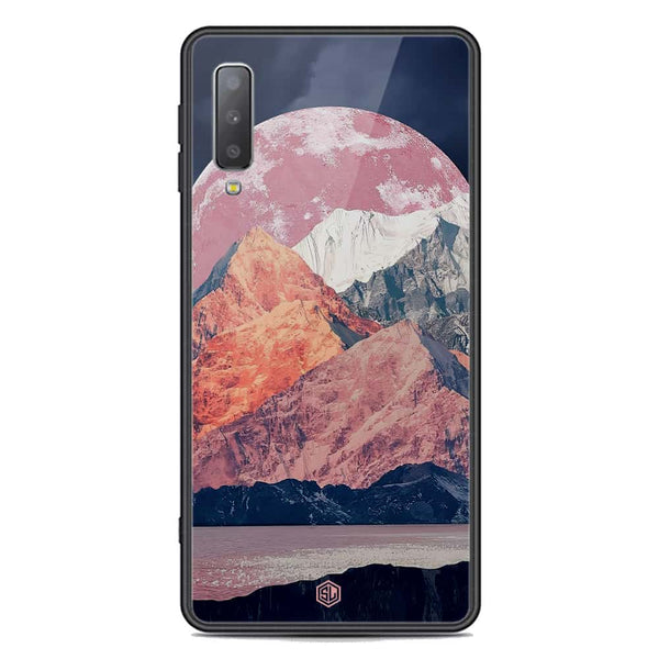 Mountains Wanderlust Series Soft Phone Case - Premium Glass Case - Design 5 - Samsung Galaxy A7 2018