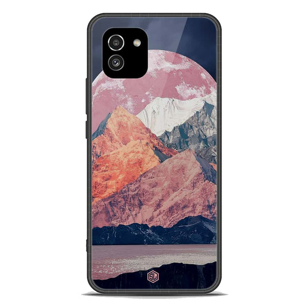 Mountains Wanderlust Series Soft Phone Case - Premium Glass Case - Design 5 - Samsung Galaxy A03