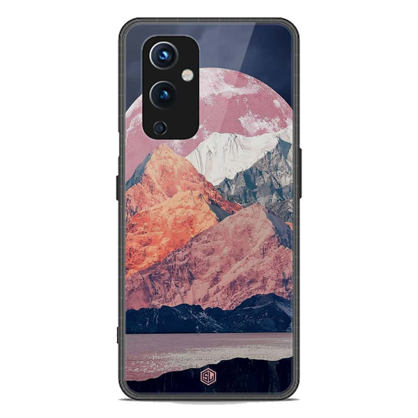 Mountains Wanderlust Series Soft Phone Case - Premium Glass Case - Design 5 - OnePlus 9