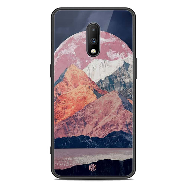 Mountains Wanderlust Series Soft Phone Case - Premium Glass Case - Design 5 - OnePlus 7