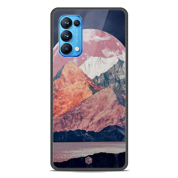 Mountains Wanderlust Series Soft Phone Case - Premium Glass Case - Design 5 - Oppo Reno 5 Pro 5G