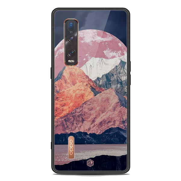 Mountains Wanderlust Series Soft Phone Case - Premium Glass Case - Design 5 - Oppo Find X2 Pro