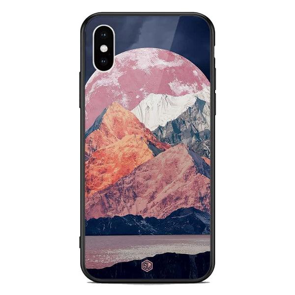 Mountains Wanderlust Series Soft Phone Case - Premium Glass Case - Design 5 - iPhone XS Max