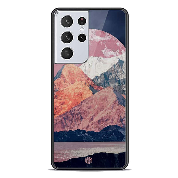 Mountains Wanderlust Series Soft Phone Case - Premium Glass Case - Design 5 - Samsung Galaxy S21 Ultra 5G