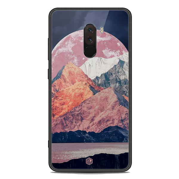 Mountains Wanderlust Series Soft Phone Case - Premium Glass Case - Design 5 - Xiaomi Pocophone F1