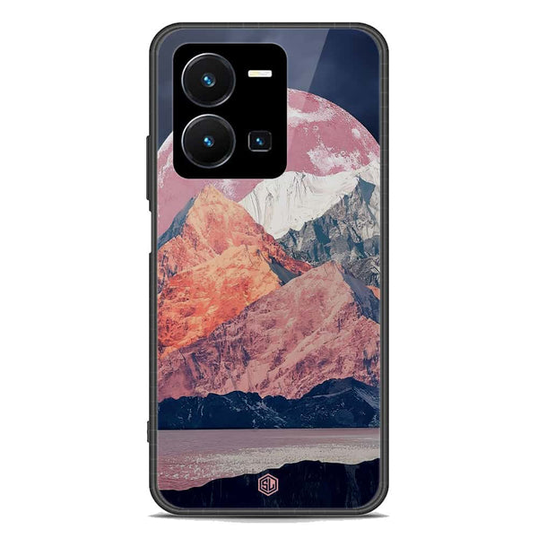 Mountains Wanderlust Series Soft Phone Case - Premium Glass Case - Design 5 - Vivo Y35