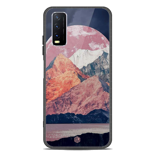 Mountains Wanderlust Series Soft Phone Case - Premium Glass Case - Design 5 - Vivo Y12s