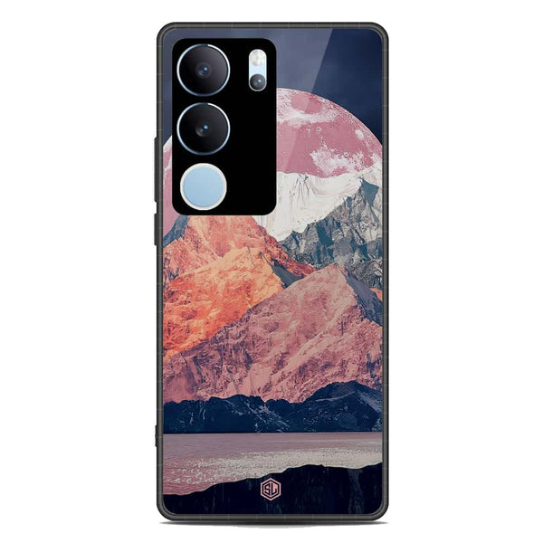 Mountains Wanderlust Series Soft Phone Case - Premium Glass Case - Design 5 - Vivo V29 Pro