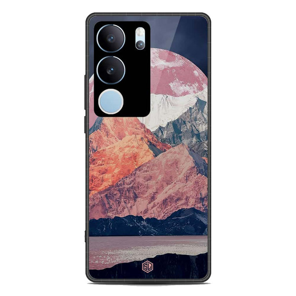 Mountains Wanderlust Series Soft Phone Case - Premium Glass Case - Design 5 - Vivo V29
