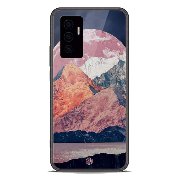 Mountains Wanderlust Series Soft Phone Case - Premium Glass Case - Design 5 - Vivo V23e