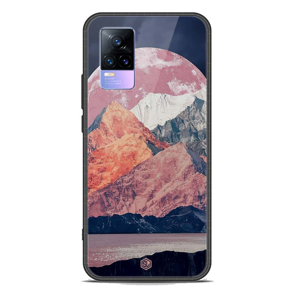 Mountains Wanderlust Series Soft Phone Case - Premium Glass Case - Design 5 - Vivo V21e