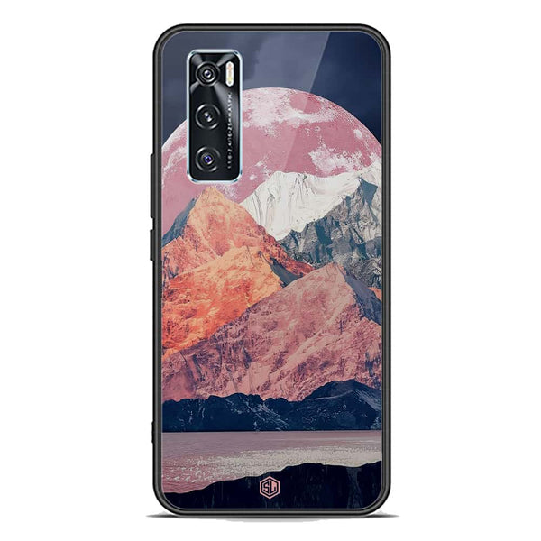 Mountains Wanderlust Series Soft Phone Case - Premium Glass Case - Design 5 - Vivo V20 SE