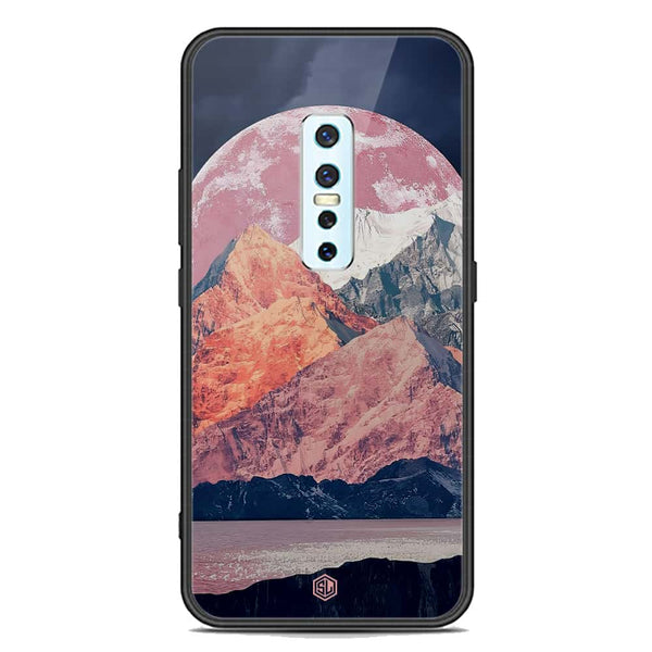 Mountains Wanderlust Series Soft Phone Case - Premium Glass Case - Design 5 - Vivo V17 Pro