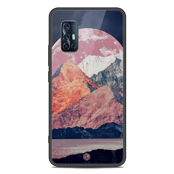 Mountains Wanderlust Series Soft Phone Case - Premium Glass Case - Design 5 - Vivo V17