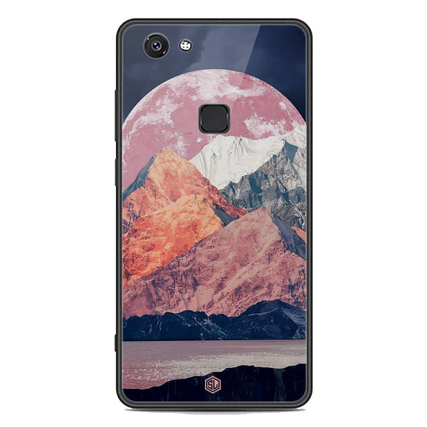 Mountains Wanderlust Series Soft Phone Case - Premium Glass Case - Design 5 - Vivo V7