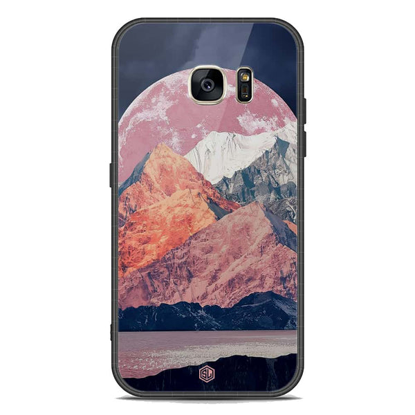 Mountains Wanderlust Series Soft Phone Case - Premium Glass Case - Design 5 - Samsung Galaxy S7