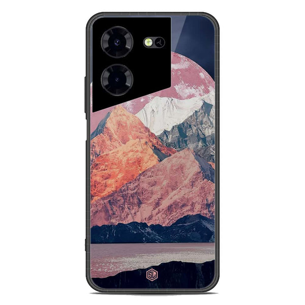 Mountains Wanderlust Series Soft Phone Case - Premium Glass Case - Design 5 - Tecno Pova 5 Pro