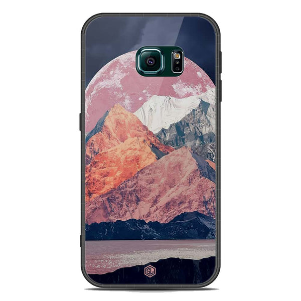Mountains Wanderlust Series Soft Phone Case - Acrylic Case - Design 5 - - Samsung Galaxy S6 Edge Plus