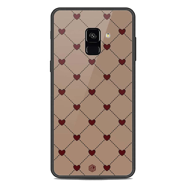 Trending Designs Series Soft Phone Case - Premium Glass Case - Samsung Galaxy A8 2018