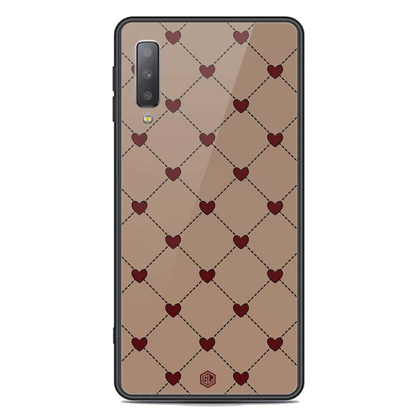 Trending Designs Series Soft Phone Case - Premium Glass Case - Samsung Galaxy A7 2018