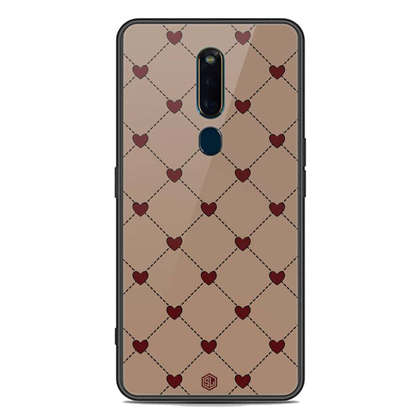 Trending Designs Series Soft Phone Case - Premium Glass Case - Oppo F11 Pro